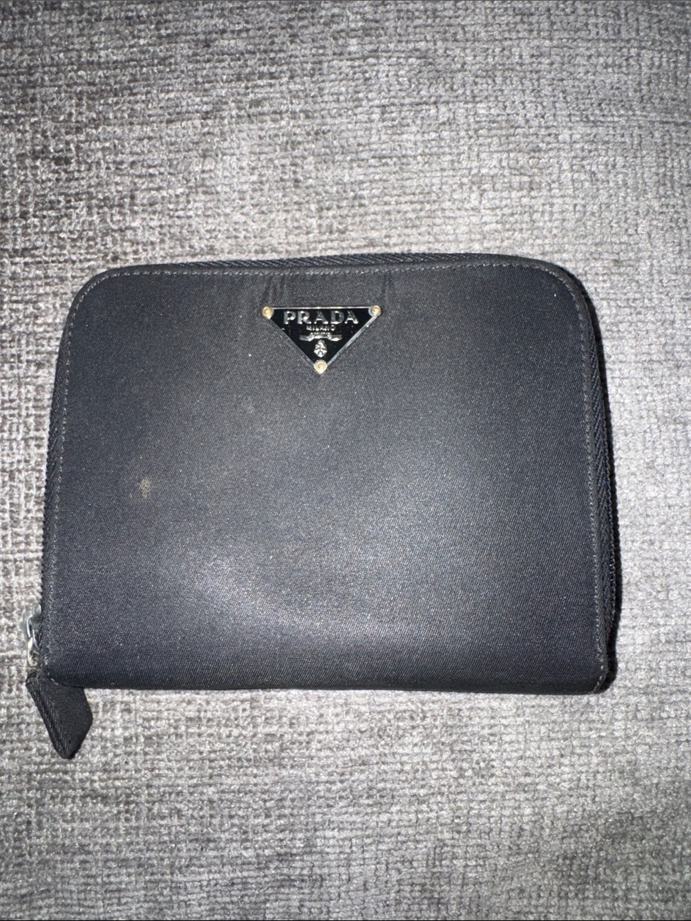 Prada nylon mini wallet